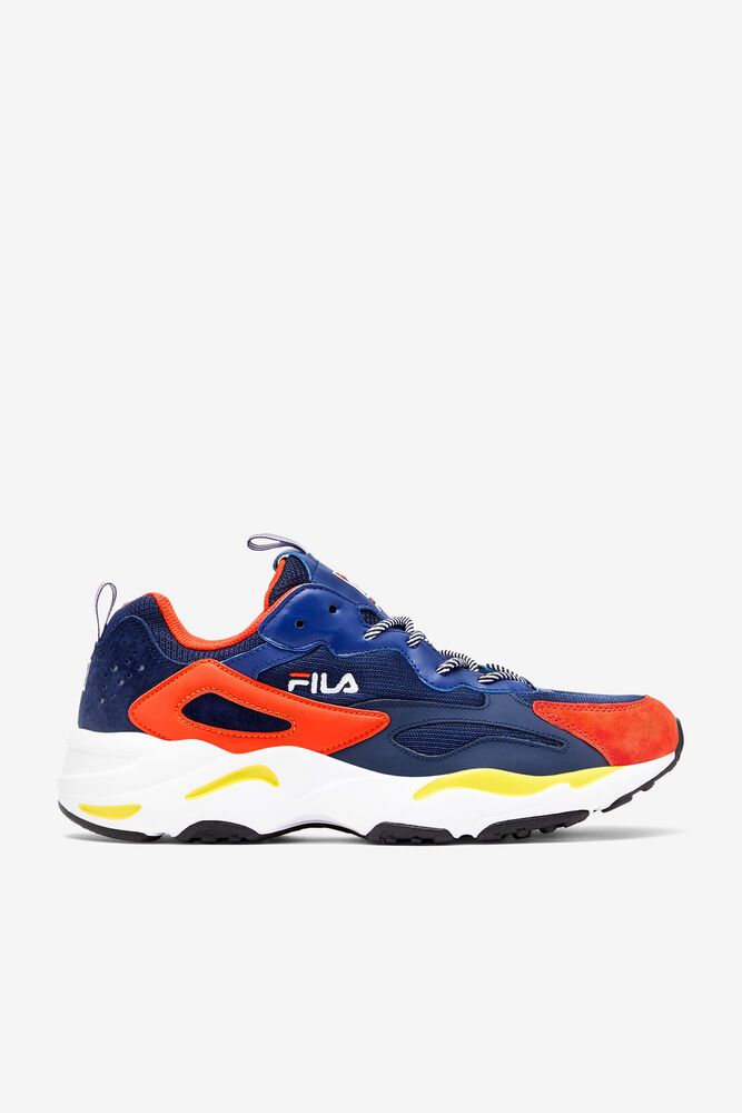 Fila Trainers Mens Navy/Blue/Red Ray Tracer - Ireland 28514-LOJA